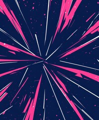 Wall Mural - explosive dynamic lines on abstract cosmic background
