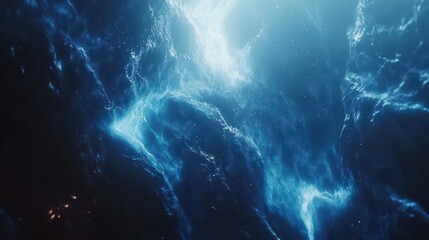 Wall Mural - mystical cosmic nebula with sparkling stars backdrop