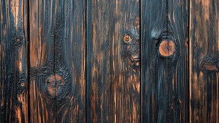 Aged oak wood texture with deep cracks, darkened edges