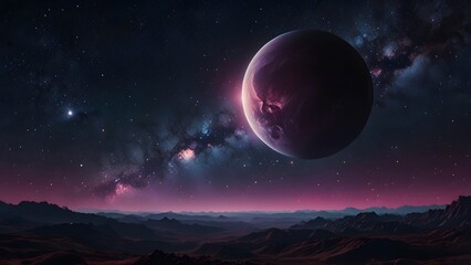 Wall Mural - stellar glow: vibrant night sky backgrounds for creative use