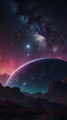 Wall Mural - astrology and space: beautiful backgrounds of celestial bodies