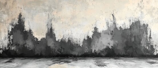Poster - Abstract black and white grunge wall texture. Messy stucco wall texture background. Polished concrete wall for interiors or outdoors.