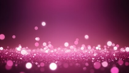 Abstract pink bokeh background with shiny light dots. Blurred circles and sparkling glow creating a vibrant wallpaper.