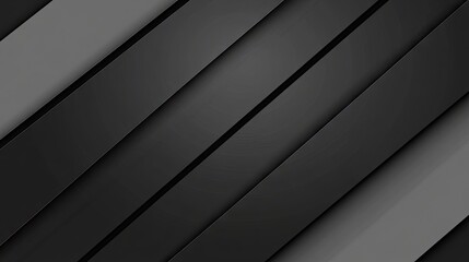 Poster - Abstract black diagonal background with flowing lines and subtle shading, perfect for elegant and futuristic themes.