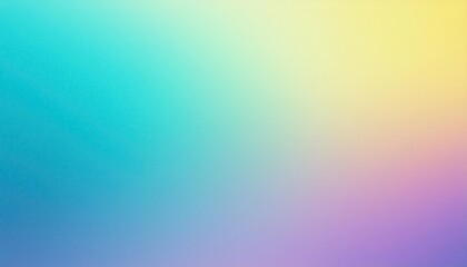 Wall Mural - Soft Gradient Mesh Background. Pastel Yellow to Teal Blue Ombre with Fine Textured Detail, Perfect for Minimalist Branding, Website Design, Digital Presentations, and Copy Space Optimized Visuals