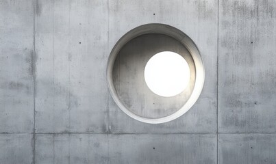 Poster - Concrete Wall Circle.