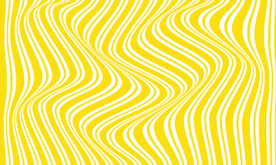 Wall Mural - abstract yellow vertical parallel line wave pattern.