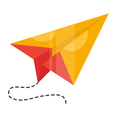 Sticker - Editable design icon of paper plane

