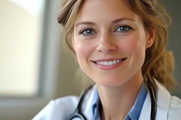 Poster - Doctor in Office Smiling for Professional Portrait