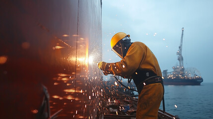 Welder working