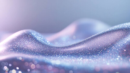 Poster - Subtle glitter particles fading across smooth surface create mesmerizing effect, evoking sense of calm and beauty