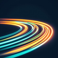 Dynamic light trails exploring the vibrant flow of motion and energy in modern photography