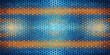 © Prapasarabhron - Aerial abstract blue and orange halftone polka dot pattern with textured background