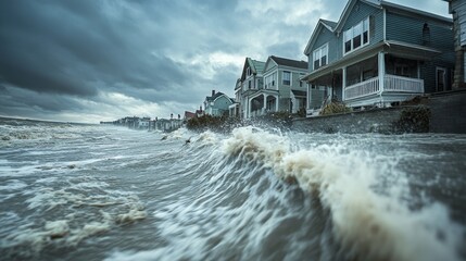 Poster - Environmental vulnerability to storms, emphasizing the need for targeted climate adaptation measures to protect at-risk ecosystems and human populations