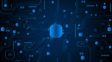 Technology circuit board background. Electronic motherboard concept or artificial intelligence engineering	