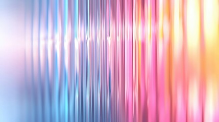 Poster - Vibrant abstract design featuring colorful waves in shades of blue, pink, and orange, creating a dynamic and modern visual effect.