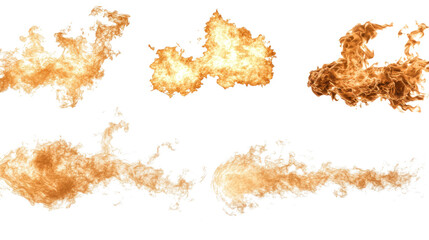 Poster - Realistic Fire Effects on Transparent Background Generative AI