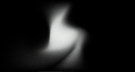 Poster - Dark black grey grainy gradient background, black backdrop. Design for Template, Social Media, Trendy, Modern, Brochure, Banner