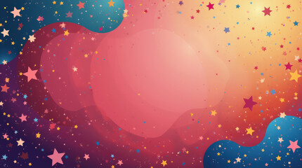 Magical Abstract Background with Glittering Stars and Cosmic Energy for Festive Occasions