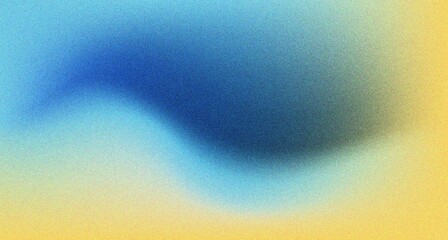 Poster - Abstract Blue Green Blur Gradient With Grainy Noise Texture. Abstract Turquoise Mesh and Dynamic Flow Background