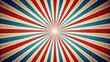 © artisttop - Vintage red white and blue starburst background with a grunge texture