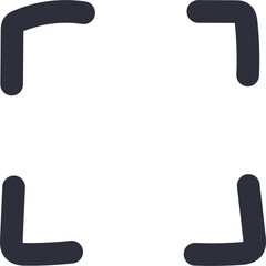 Fototapete - Simple icon of location with hand drawn line. Symbol of control devices at home. Network and Internet of things sign