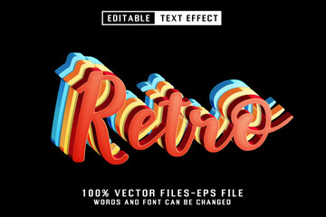 Poster - Retro 3d Text - Editable Text Effect