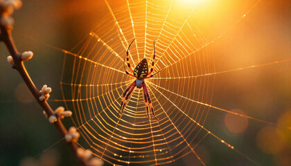 Spider web background