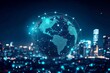 © Masque - Connecting dots and lines illustrate worldwide networks.