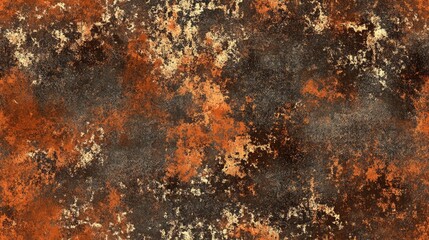Poster - Rusted metal texture Seamless pattern