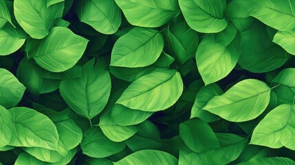 Poster - Green leaf backdrop for web design