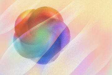 Wall Mural - Abstract colorful background in warm colors. Digital print with texture and noise.