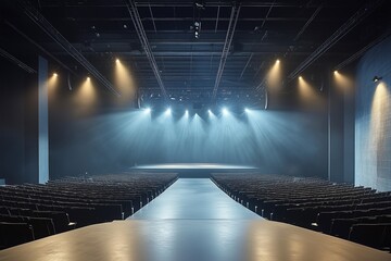 Wall Mural - concert stage and empty stands