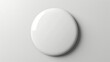 © Mahmud Creative - White blank badge. Glossy round button. Pin badge