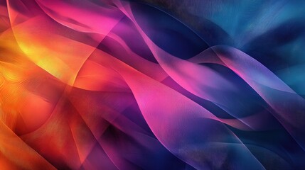 Poster - Fantasy abstract weave with gradient colors