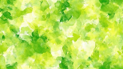 Poster - Seamless watercolor pattern with a fluorescent texture in shades of green