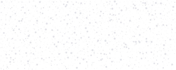 Aufkleber - Seamless realistic falling snow or snowflakes pattern isolated on transparent background. Vector Christmas border.	