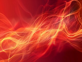 Wall Mural - Abstract red smoke on dark background. Vector illustration for your design.