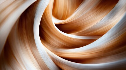 Poster - This artistic image captures dynamic wooden swirls that create a sense of motion and fluidity, blending light and dark shades harmoniously into a stunning visual statement.