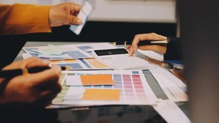 Designers drawing website ux app development. User experience concept.