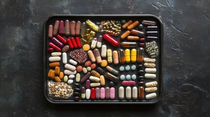 Wall Mural - pills in box