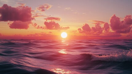 Wall Mural - sunset over the sea