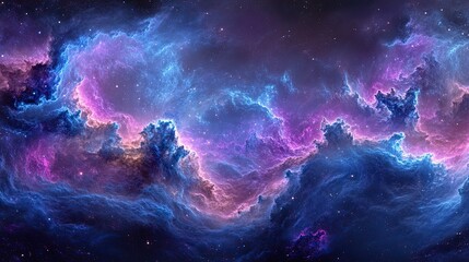 Wall Mural - stary night cosmos. universe science astronomy. colorful space galaxy cloud nebula. illustration for