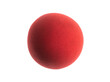© serikbaib - clown nose,red sponge ball isolated on white background