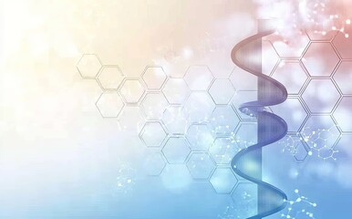 Poster - The background is an abstract hexagons design with a digital hi-tech concept. You can add your own text.