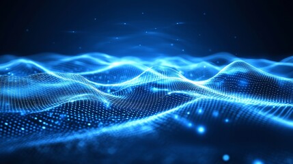 Digital, communication, and technology network background. Abstract geometrical shapes.