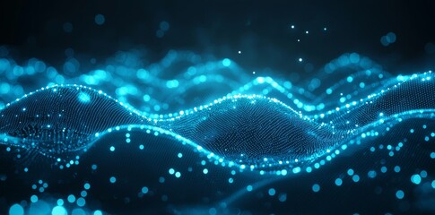An abstract technology background. An abstract concept of global business and communication