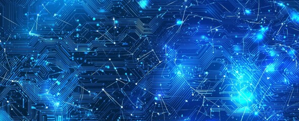 Poster - Business background in circuits, computers, and information technology