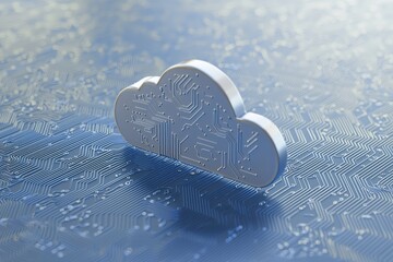 Poster - Symbol for global business concept based on cloud technology