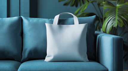 Tote Bag Mockup, high-end and customizable with realistic high-resolution rendering, ideal for branding, fashion design, and eco-friendly presentations, AI Generative